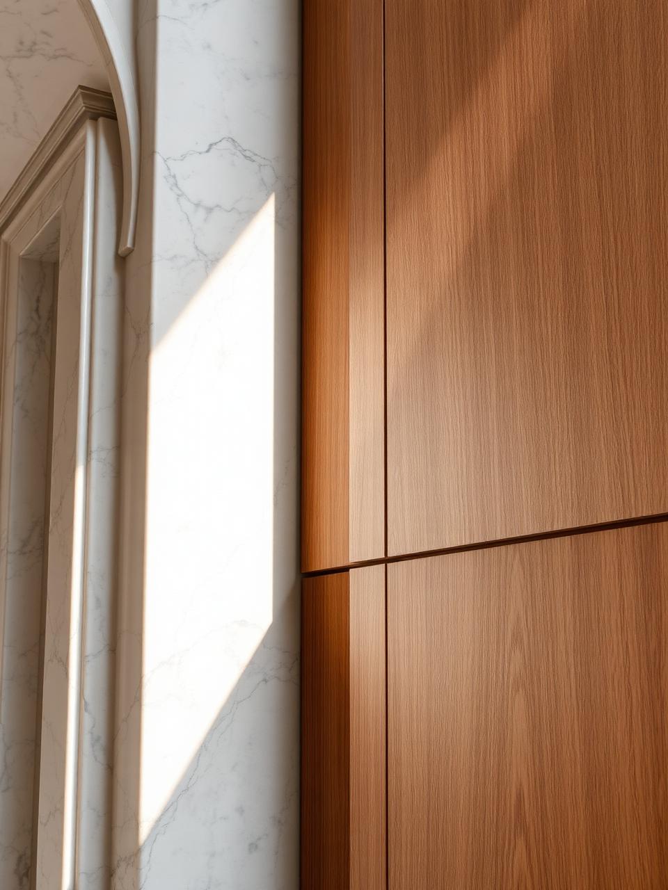 Architectural detail showcasing premium materials